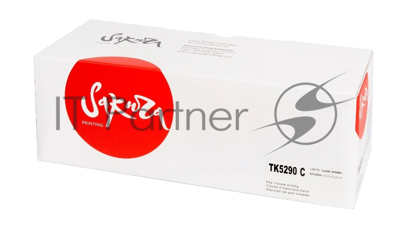 Картридж SAKURA TK5290C для Kyocera Mita ECOSYS P7240cdn, синий, 13 000к.
