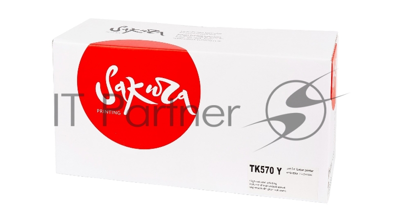 Картридж SAKURA TK570Y для Kyocera Mita FS-C5400DN, ECOSYS P7035cdn, желтый, 12 000 к.