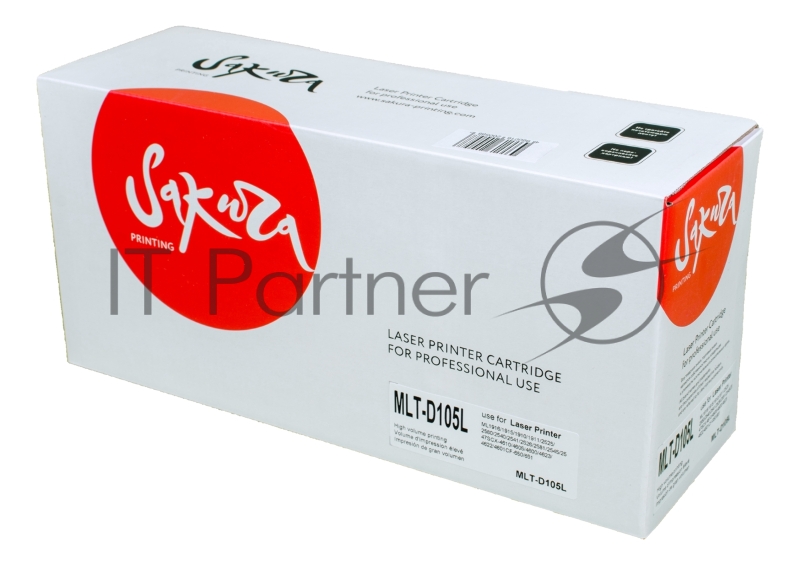 Картридж SAKURA MLTD105L для Samsung ML1910/1911//1915/2525/2580/46 черный, 2500 к.