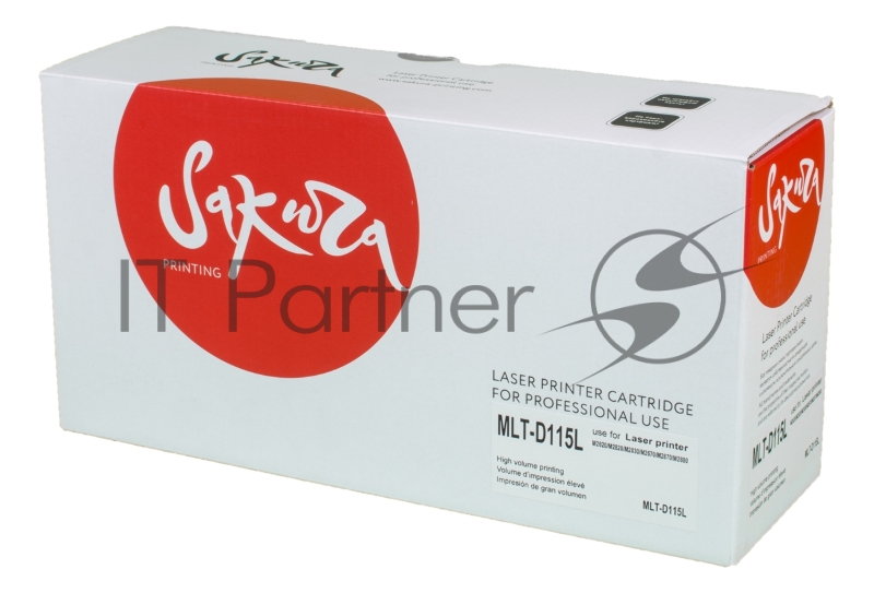 Картридж SAKURA MLTD115L для Samsung SL-M2620/2820,M2670/2870, черный, 3000 к.