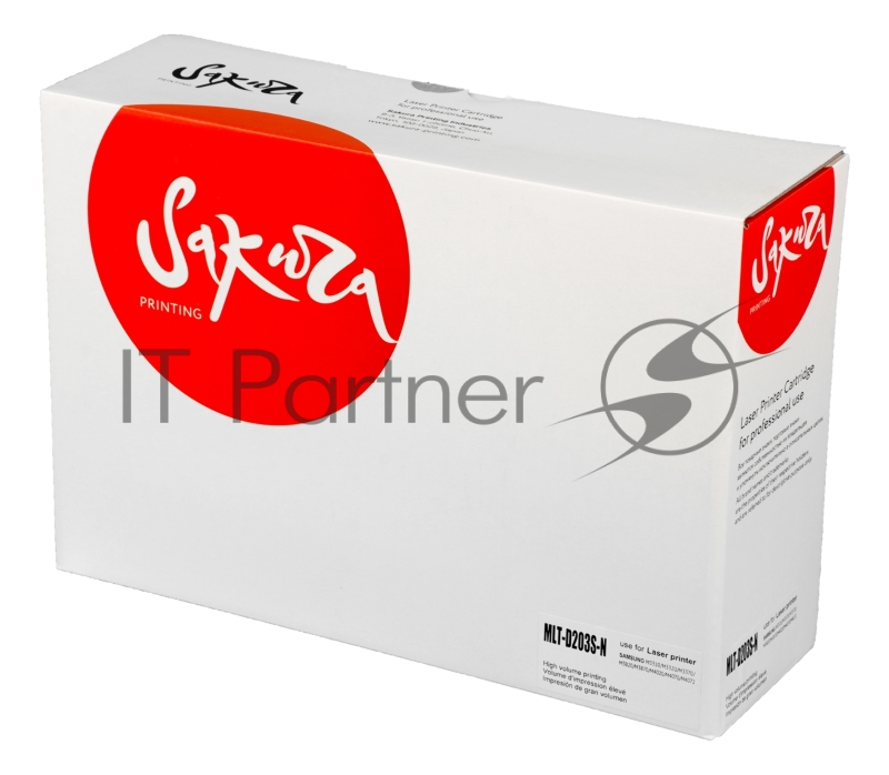 Картридж SAKURA MLTD203S-N для Samsung ProXpress SL-M3320/ M3370/ M3820/ M3870/ M4020/ M4070, черный, 3 000 к. (обновленный чип)
