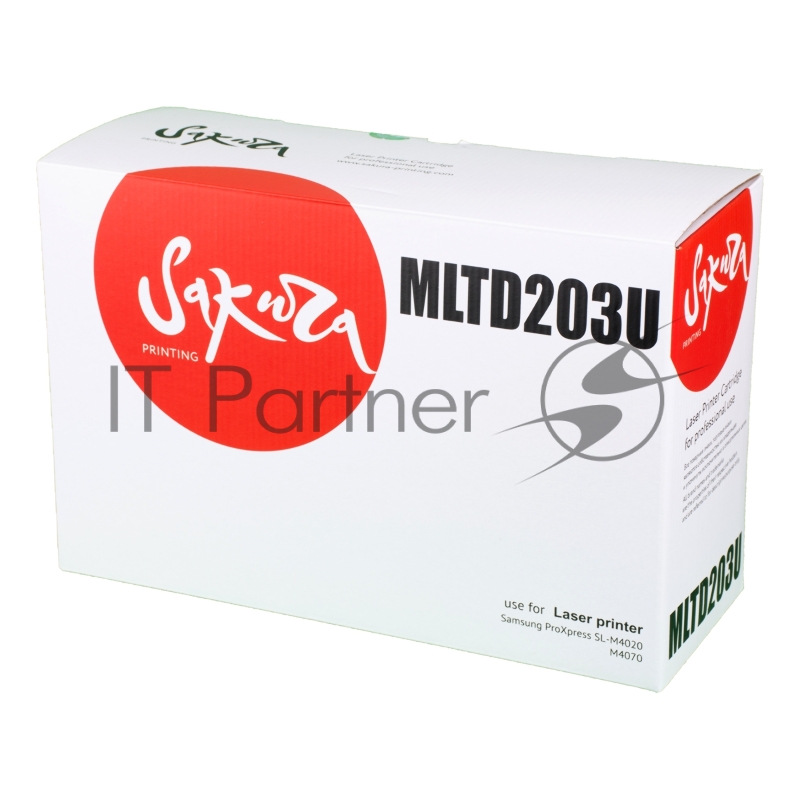 Картридж SAKURA MLTD203U для Samsung ,ProXpress SL-M4020, M4070, черный, 15 000 к.