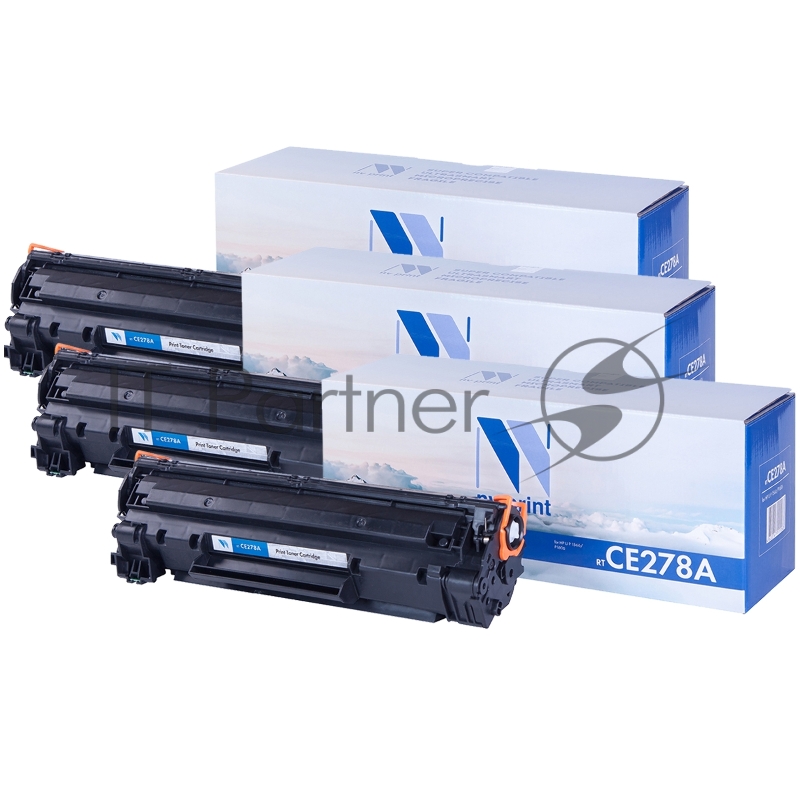 Картридж NVP совместимый NV-CE278A-SET3 для HP LaserJet Pro P1566/ P1606dn/ M1536dnf (2100k) (3 шт)
