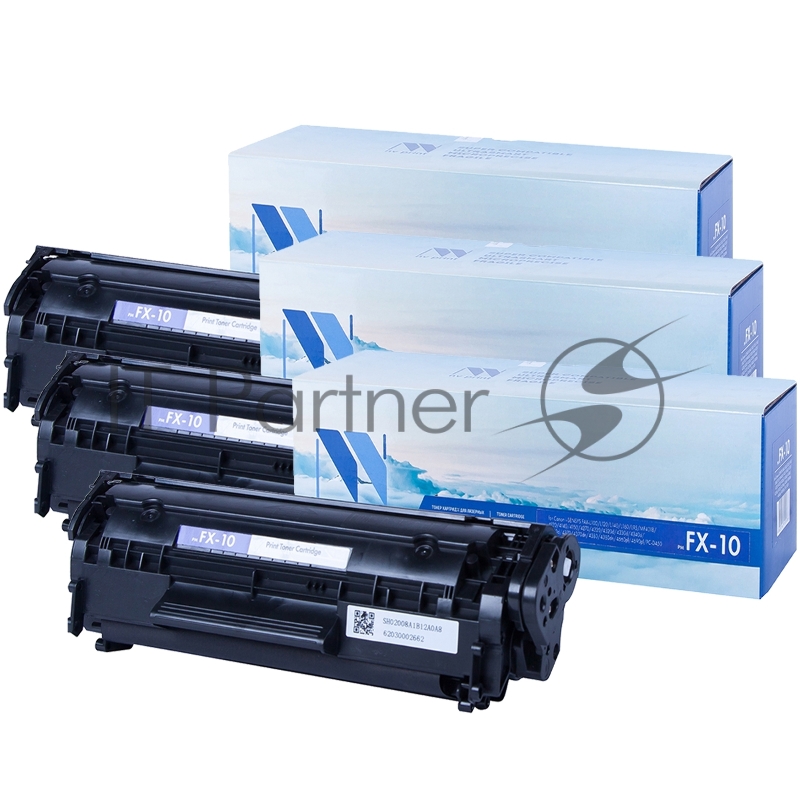Картридж NVP совместимый NV-FX-10-SET3 для Canon MF4018/ MF4120/ MF4140/ MF4150/ MF4320d/ MF4330d/ MF4340d/ MF4350d/ MF4370dn/ MF4380dn/ MF4270/ MF4660PL/ MF4690PL/ Canon FAX-L100/ L120/ I-SENSYS FAX-L140/ L160 (2000k) (3 шт)