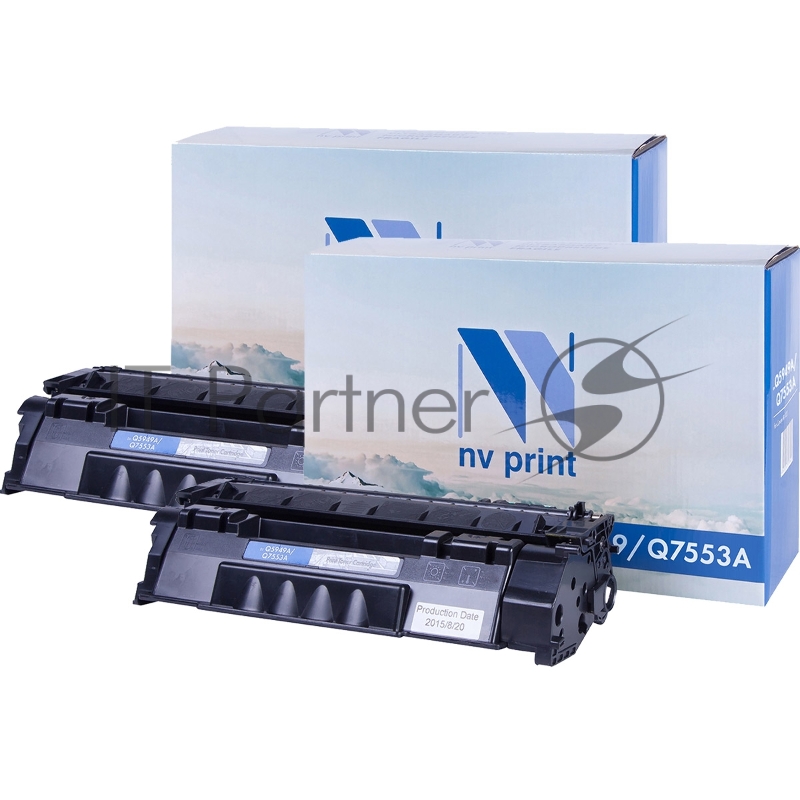 Картридж NVP совместимый NV-Q5949A/Q7553A-SET2 для HP LaserJet 1320/ 1320N/ 1160/ 1320NW/ 1320TN/ 3390/ 3392/ M2727nf/ M2727nfs/ P2014. P2015/ P2015dn/ P2015n/ P2015x (3000k) (2 шт)