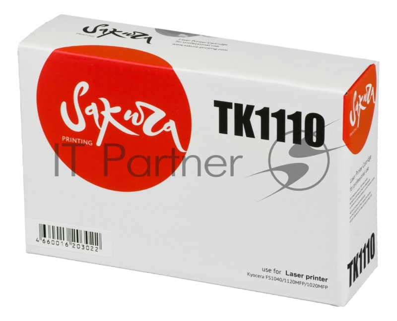 Картридж SAKURA TK1110 для Kyocera MITA FS1040/1120MFP/1020MFP, черный, 2500 к.