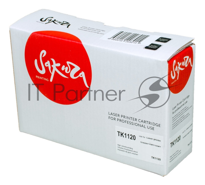 Картридж SAKURA TK1120 для Kyocera MITA FS1060DN/1125MFP/1025MFP, черный, 3000 к.