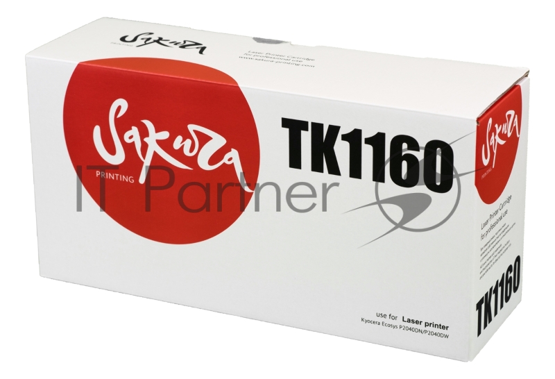 Картридж SAKURA TK1160 для Kyocera Mita ECOSYS p2040dn/ p2040dw, черный, 7 200 к.