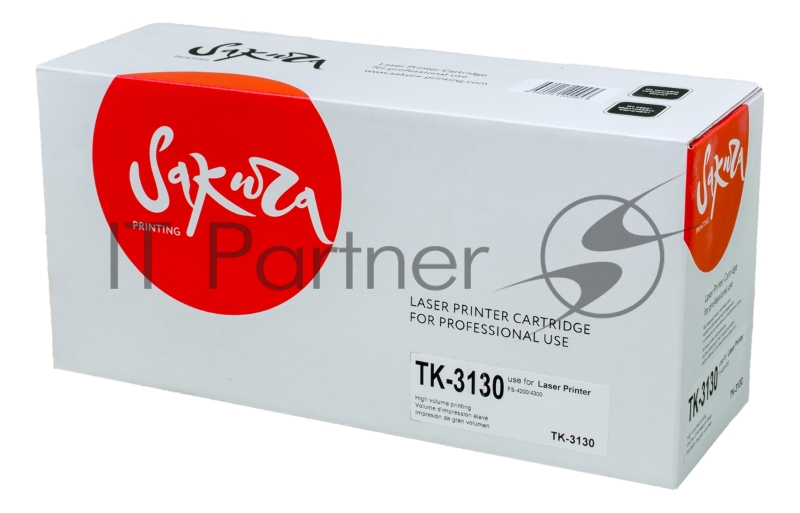 Картридж SAKURA TK3130 для Kyocera Mita FS-4200/4300, черный, 25000 к.