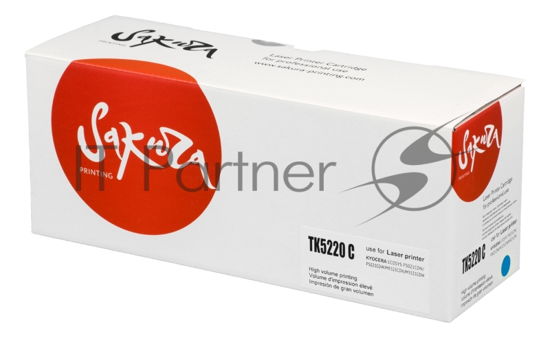 Картридж SAKURA TK5220C для Kyocera Mita ECOSYS p5020cdn/ p5021cdw/ m5221cdn/ m5521cdw, синий, 1 200 к.