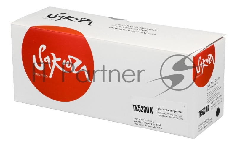 Картридж SAKURA TK5230K для Kyocera Mita ECOSYS p5021cdn/ p5021cdw/ p5221cdn/ p5521cdw, черный, 2 600 к.