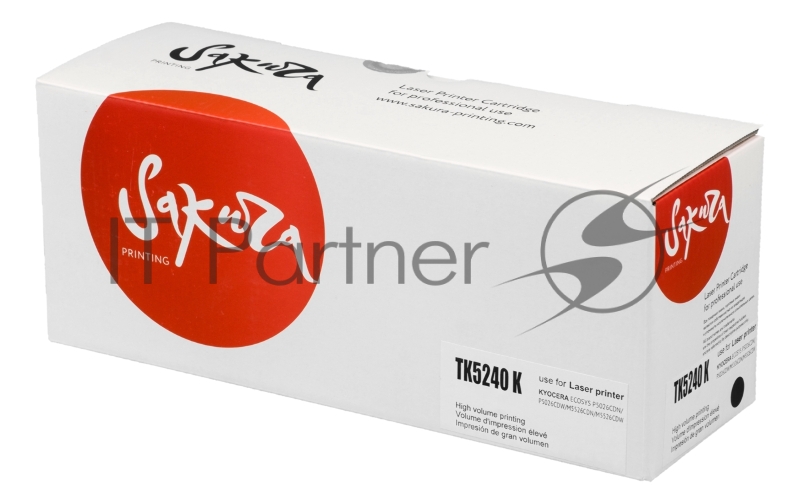 Картридж SAKURA TK5240K для Kyocera Mita ECOSYS p5026cdn/ p5026cdw/ m5526cdn/ m5526cdw, черный, 4 000к.