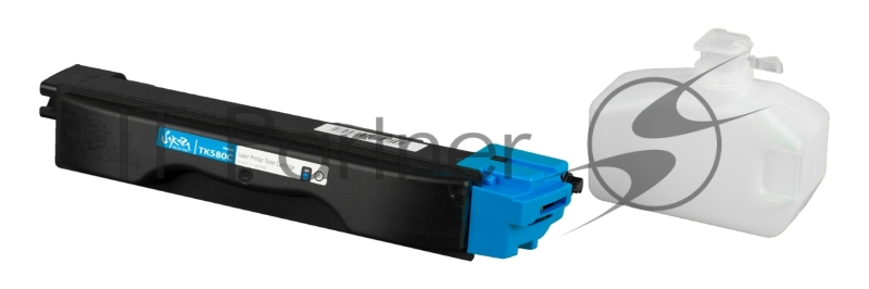 Картридж SAKURA TK580C для Kyocera Mita FS-5150DN/5250DN, синий, 2800 к.