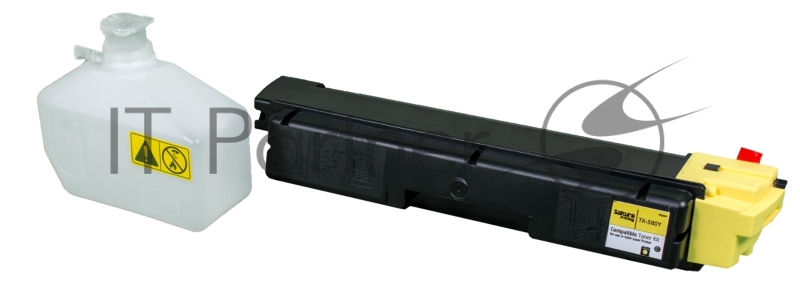 Картридж SAKURA TK580Y для Kyocera Mita FS-5150DN/5250DN, желтый, 2800 к.