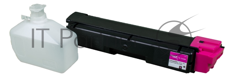 Картридж SAKURA TK590M для Kyocera Mita FS-C2026/C2126MFP, пурпурный, 5000 к.