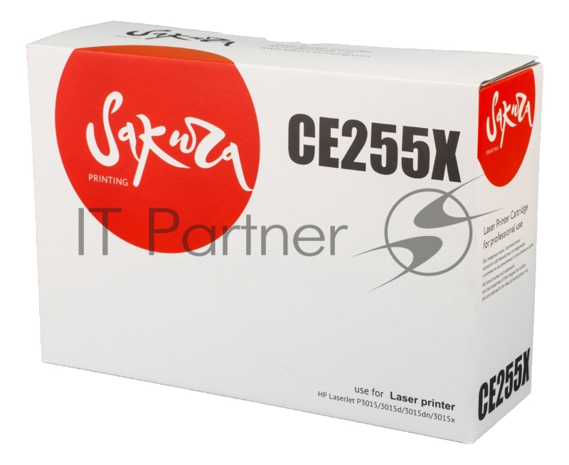 Картридж SAKURA CE255X для HP LaserJet P3015/3015d/3015dn/3015x, черный, 12500 к.