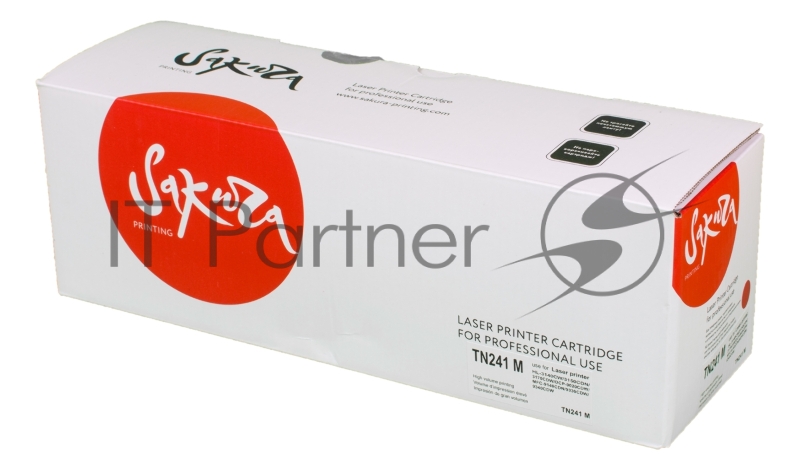 Картридж SAKURA TN241M для Brother HL-3140CW, HL-3150CDW, HL-3170CDW, DCP-9020CDW, MFC-9140CDN, MFC-9330CDW, MFC-9340CDW, пурпурный, 1400 к.