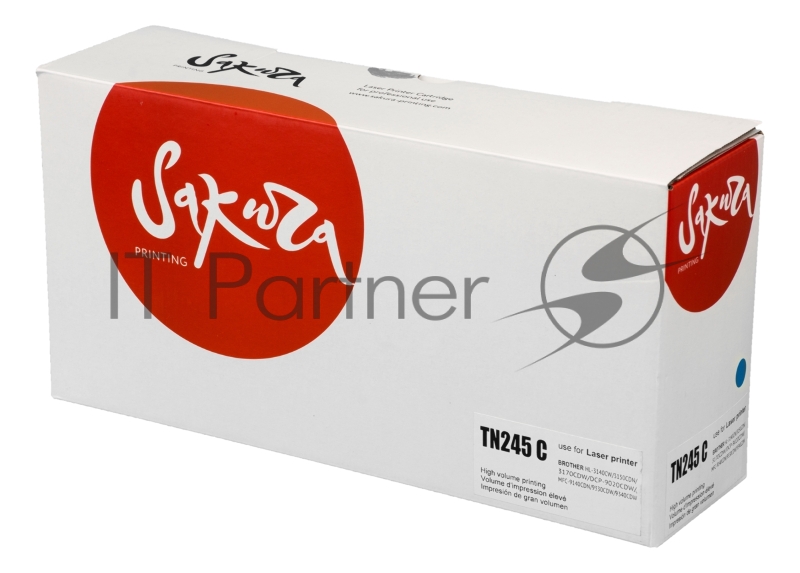Картридж SAKURA TN245C для Brother HL-3140/3150/3170, DCP-9020, MFC-9140/9330/9340, синий, 2 200к.