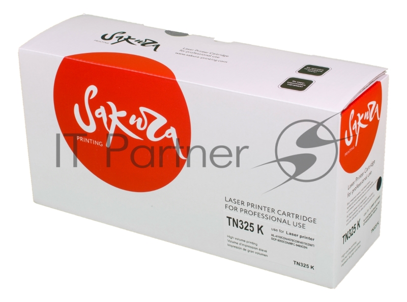 Картридж SAKURA TN325BK для Brother HL-4140CN, HL-4150CDN, HL-4570CDW, HL-4570CDWT, DCP-9055CDN, DCP-9270CDN, MFC-9460CDN, MFC-9465CDN, MFC-9970CDW, черный, 4000 к.