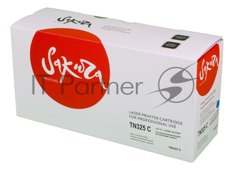 Картридж SAKURA TN325C для Brother HL-4140CN, HL-4150CDN, HL-4570CDW, HL-4570CDWT, DCP-9055CDN, DCP-9270CDN, MFC-9460CDN, MFC-9465CDN, MFC-9970CDW, синий, 3500 к.