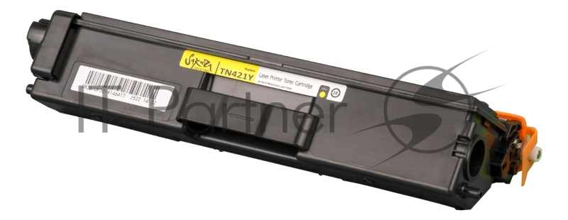 Картридж SAKURA TN421Y для Brother HL-8260DCW, DCP-8410, MFC-8690, желтый, 1 800к.