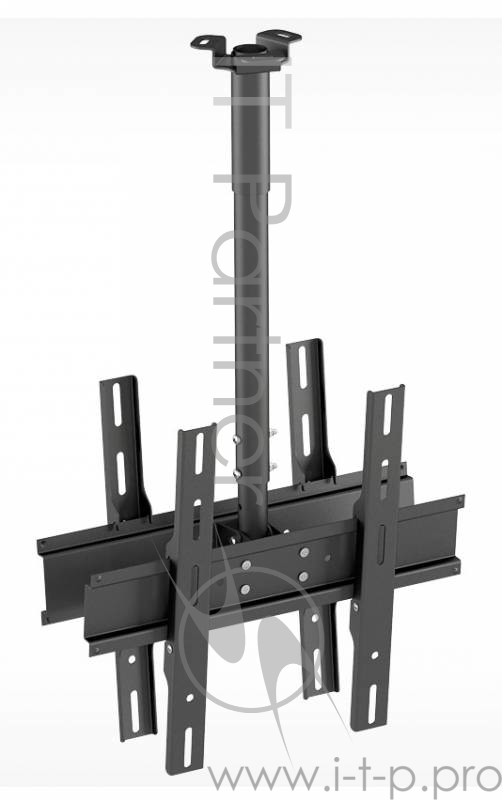Кронштейн для телевизора Holder PR-102-B черный 32-65 макс.90кг потолочный фиксированный