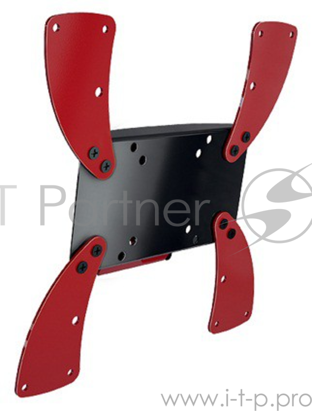 Кронштейн для телевизора Holder LCDS-5058 черный глянец 19-47 макс.30кг настенный наклон