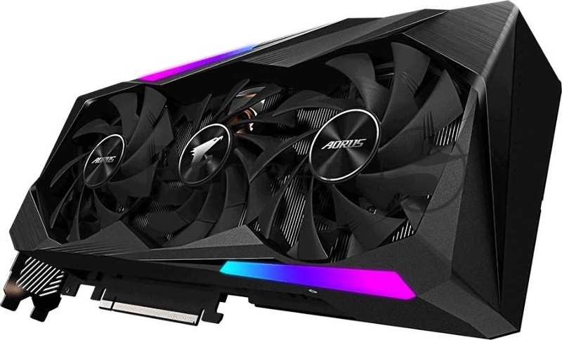 Видеокарта Gigabyte PCI-E nVidia GeForce RTX 3070 8Gb AORUS MASTER LHR RTL (GV-N3070AORUS M-8GD 2.0)