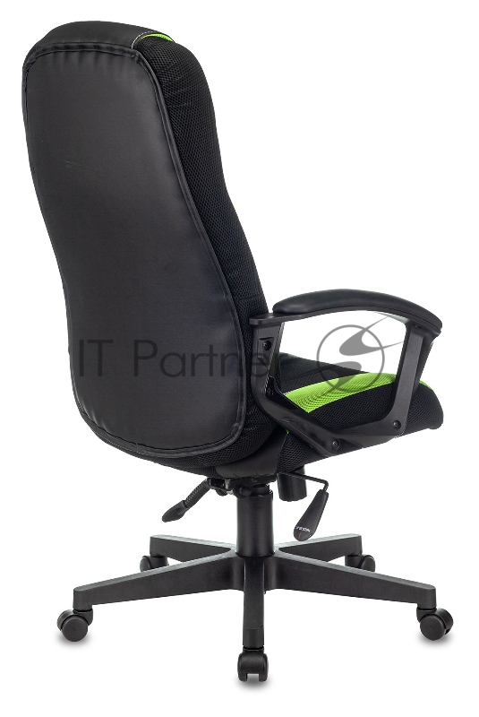 Кресло игровое Zombie 9 черный/салатовый искусст.кожа/ткань крестовина пластик