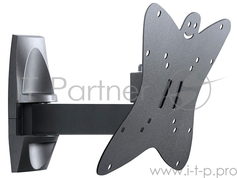 Кронштейн для телевизора Holder LCDS-5037 металлик 20-37 макс.30кг настенный поворот и наклон