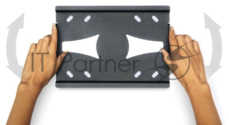 Кронштейн для телевизора Holder LCDS-5010 черный металлик 20-40 макс.45кг настенный наклон