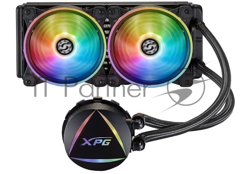 Система водяного охлаждения процессора Cooler XPG LEVANTE240-BLACKCOLOR (Intel: LGA 115x,1366, 2011, 2011-3, 2066, AMD: AM4, 120 mm вентилятор 2шт )