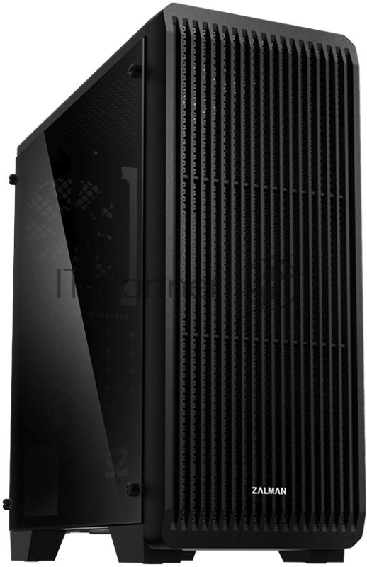 ZALMAN S2 TG, ATX, BLACK, TEMPERED GLASS WINDOW, 2x3.5, 2x2.5, 2xUSB2.0, 1xUSB3.0, FRONT 2x120mm