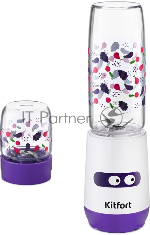 Блендер стационарный Kitfort КТ-3043-1 белый/фиолетовый