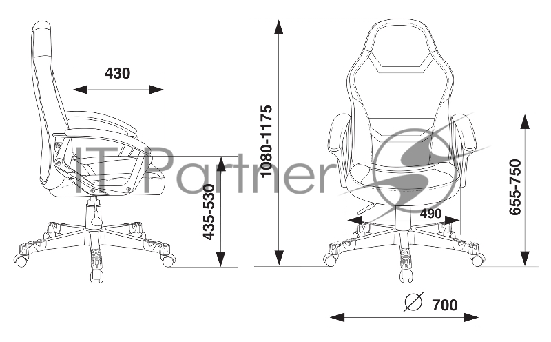 Кресло игровое Zombie 10 черный/белый искусст.кожа/ткань крестовина пластик