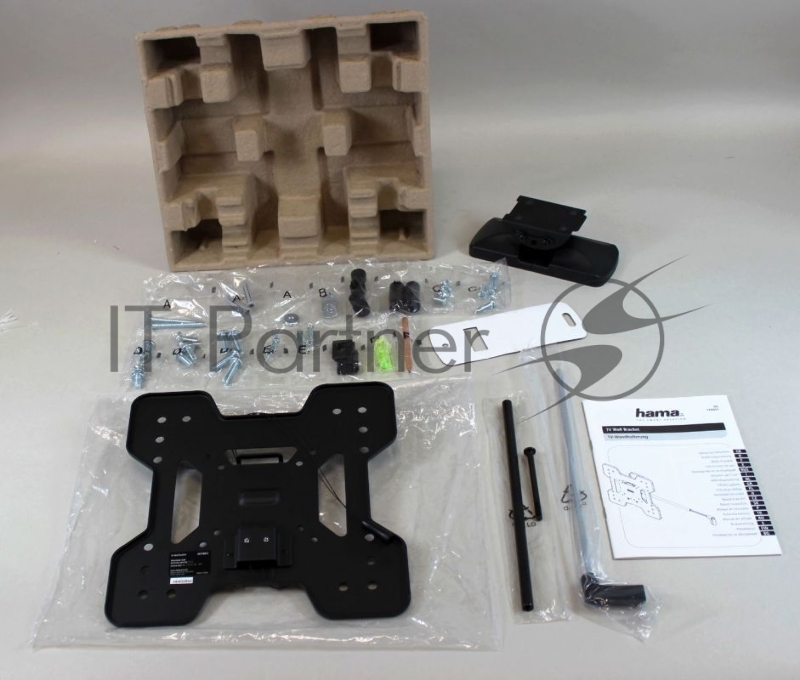 Кронштейн для телевизора Hama TILT TV Premium черный 19-48 макс.25кг настенный