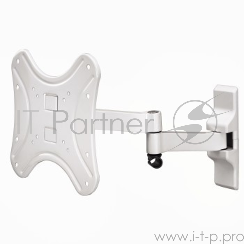 Кронштейн для телевизора Hama H-108741 белый 10-46 макс.25кг настенный поворотно-выдвижной и накло