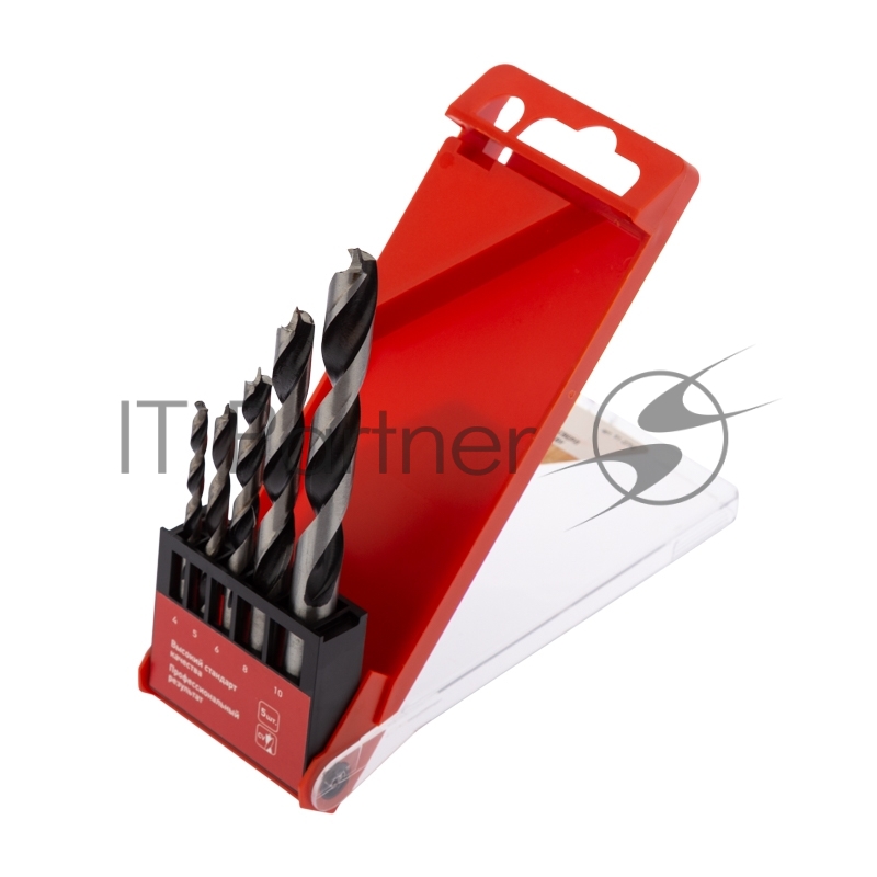 Набор сверл по дереву 4-10 мм, 5 шт. Kranz