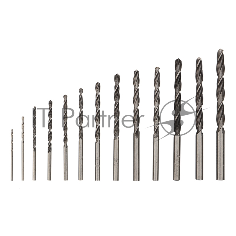 Набор сверл по металлу (HSS) диаметр 1.5-6.5 мм (13 шт.) Kranz