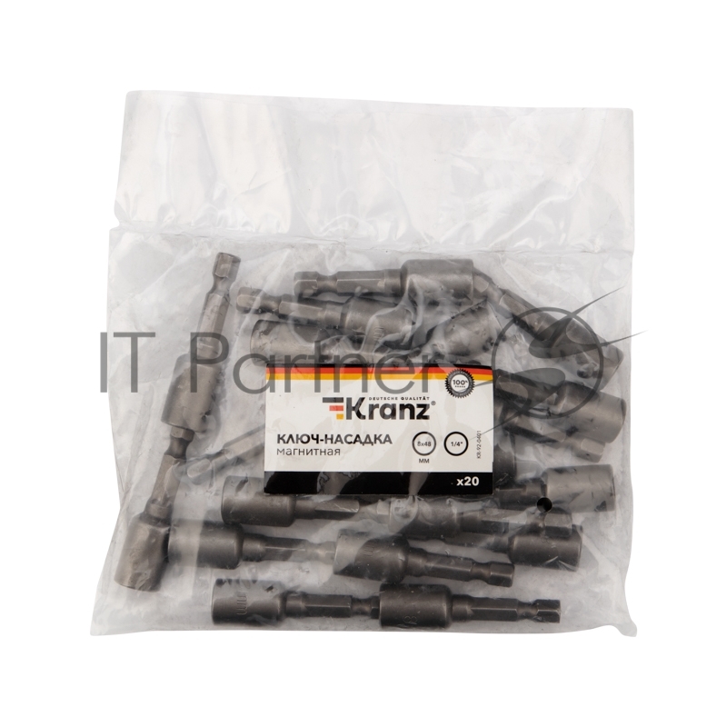 Ключ-насадка 8х48 мм, 1/4 магнитная (упак. 20 шт.) Kranz