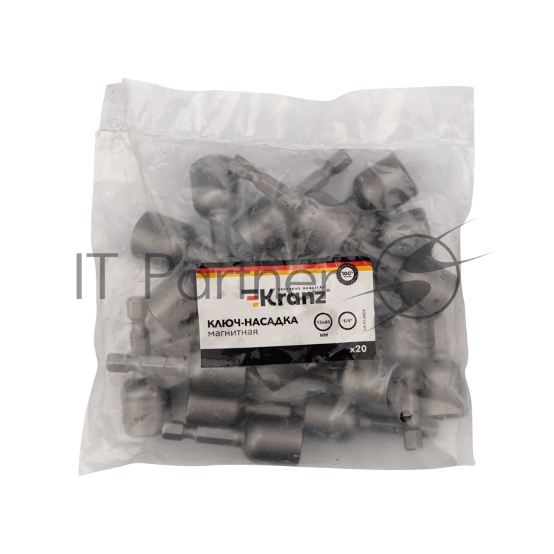 Ключ-насадка 13х48 мм, 1/4 магнитная (упак. 20 шт.) Kranz