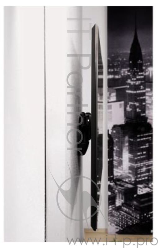 Кронштейн для телевизора Hama FULLMOTION черный 10-42 макс.20кг настенный поворот и наклон