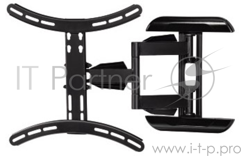 Кронштейн для телевизора Hama Fullmotion H-118619 черный 32-56 макс.25кг настенный поворот и накло