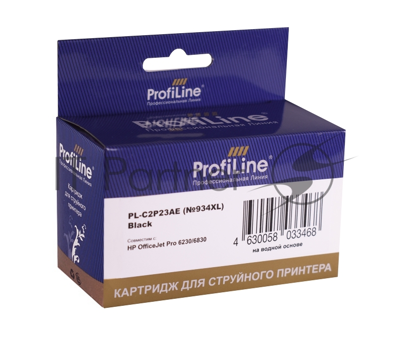 Струйный картридж PL-C2P23AE (№934XL) для принтеров HP OfficeJet Pro 6230/6830 с чернилами на водной основе Black ProfiLine