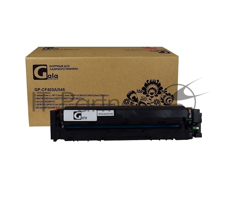 Картридж GP-CF403A №201A для принтеров HP Color LaserJet Pro M252/MFP277 1400 копий Magenta GalaPrint
