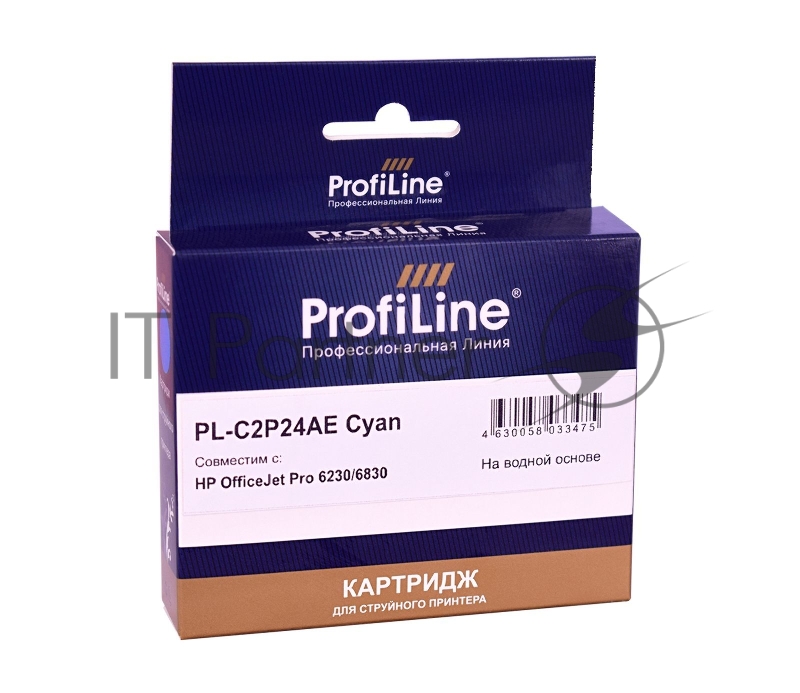 Струйный картридж PL-C2P24AE (№935XL) для принтеров HP OfficeJet Pro 6230/6830 с чернилами на водной основе Cyan ProfiLine