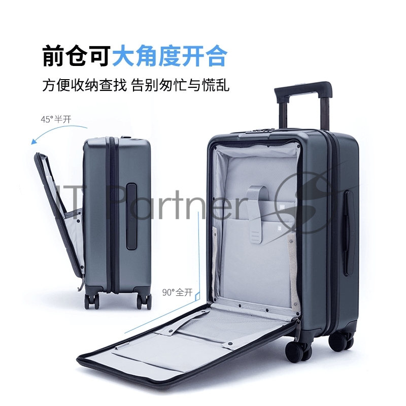 Чемодан NINETYGO Light Business Luggage 20 серый