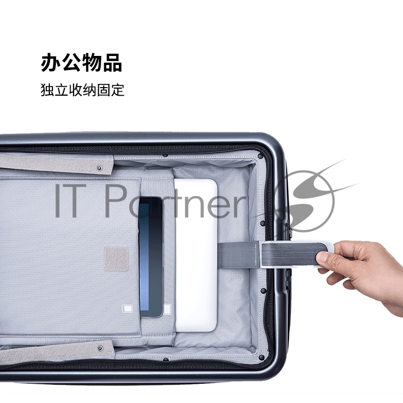 Чемодан NINETYGO Light Business Luggage 20 серый