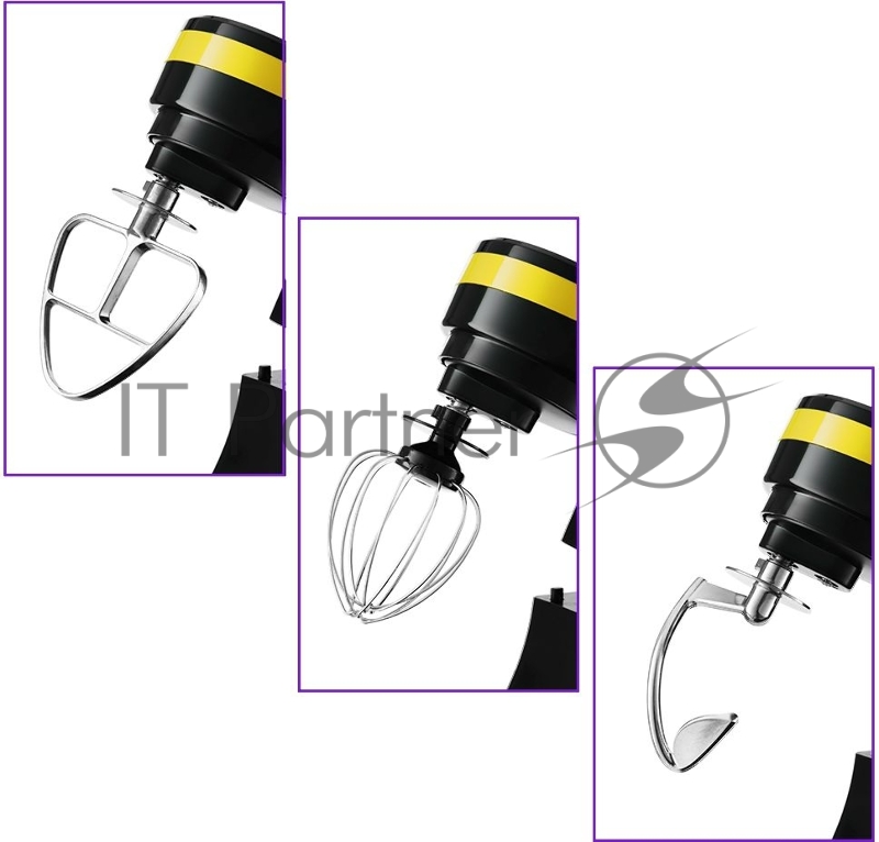 Планетарный миксер КТ-3044-3 (черно-желтый)