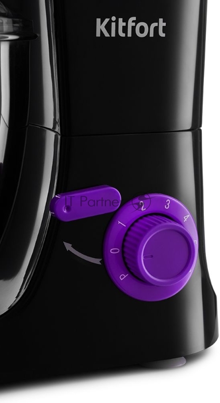 Миксер планетарный Kitfort КТ-3044-1 черный/фиолетовый